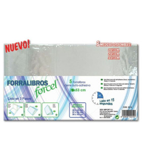 Forro Libros Facil 5 Unidades 29X53Cm