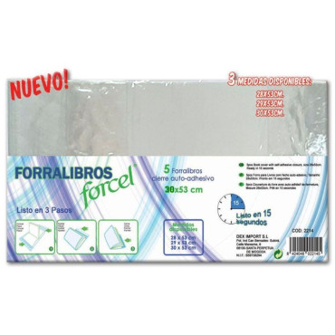 Forro Libros Facil 5 Unidades 30X53Cm