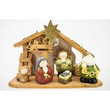 Nacimiento Infantil 5 Figuras 1 Led 22Cm