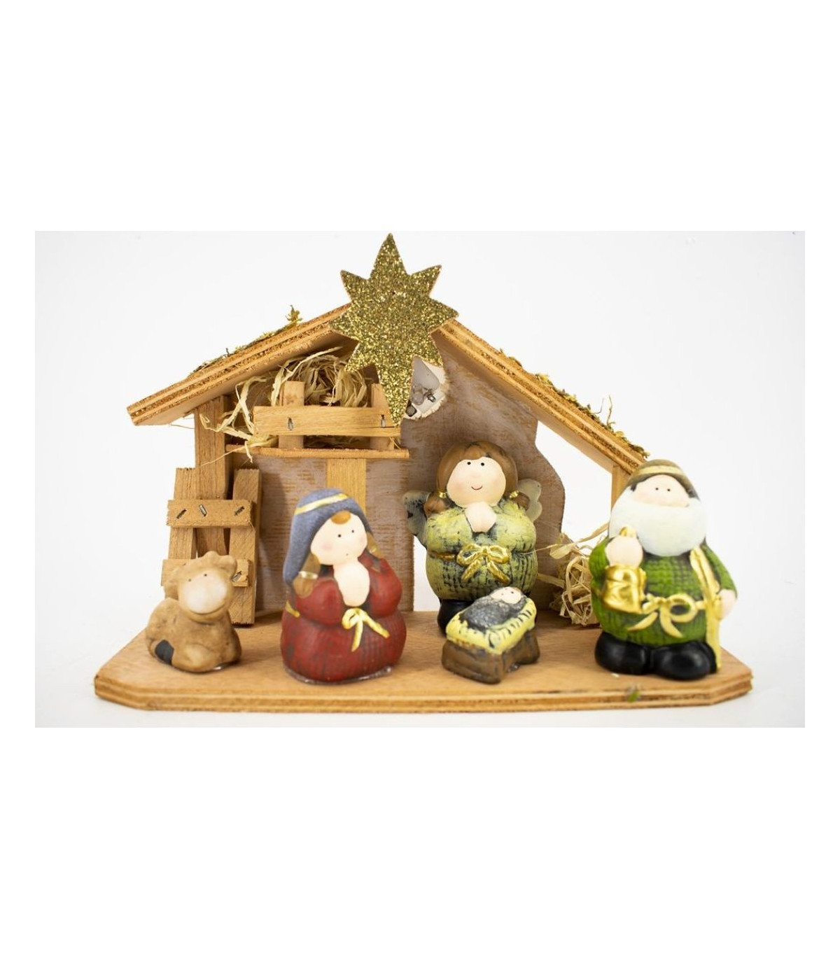 Nacimiento Infantil 5 Figuras 1 Led 22Cm
