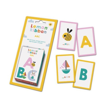 Naipes Fournier Infantil Educativos Lemon Ribbon  Abc Estuche 40 Cartas