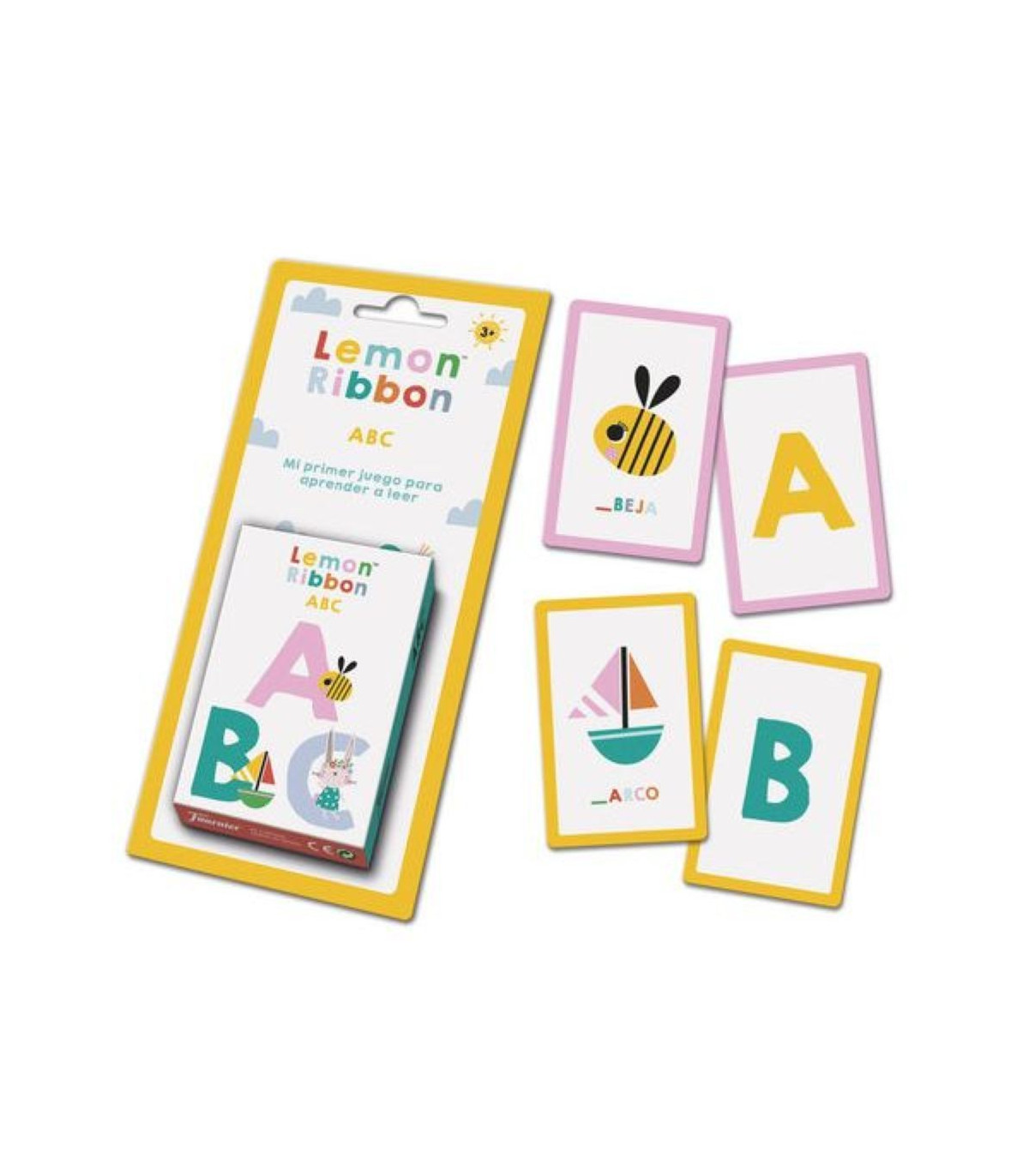 Naipes Fournier Infantil Educativos Lemon Ribbon  Abc Estuche 40 Cartas
