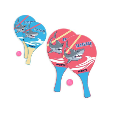 Palas Y Pelota Madera Shark 31X27X0,07  Surtido A Elegir 1