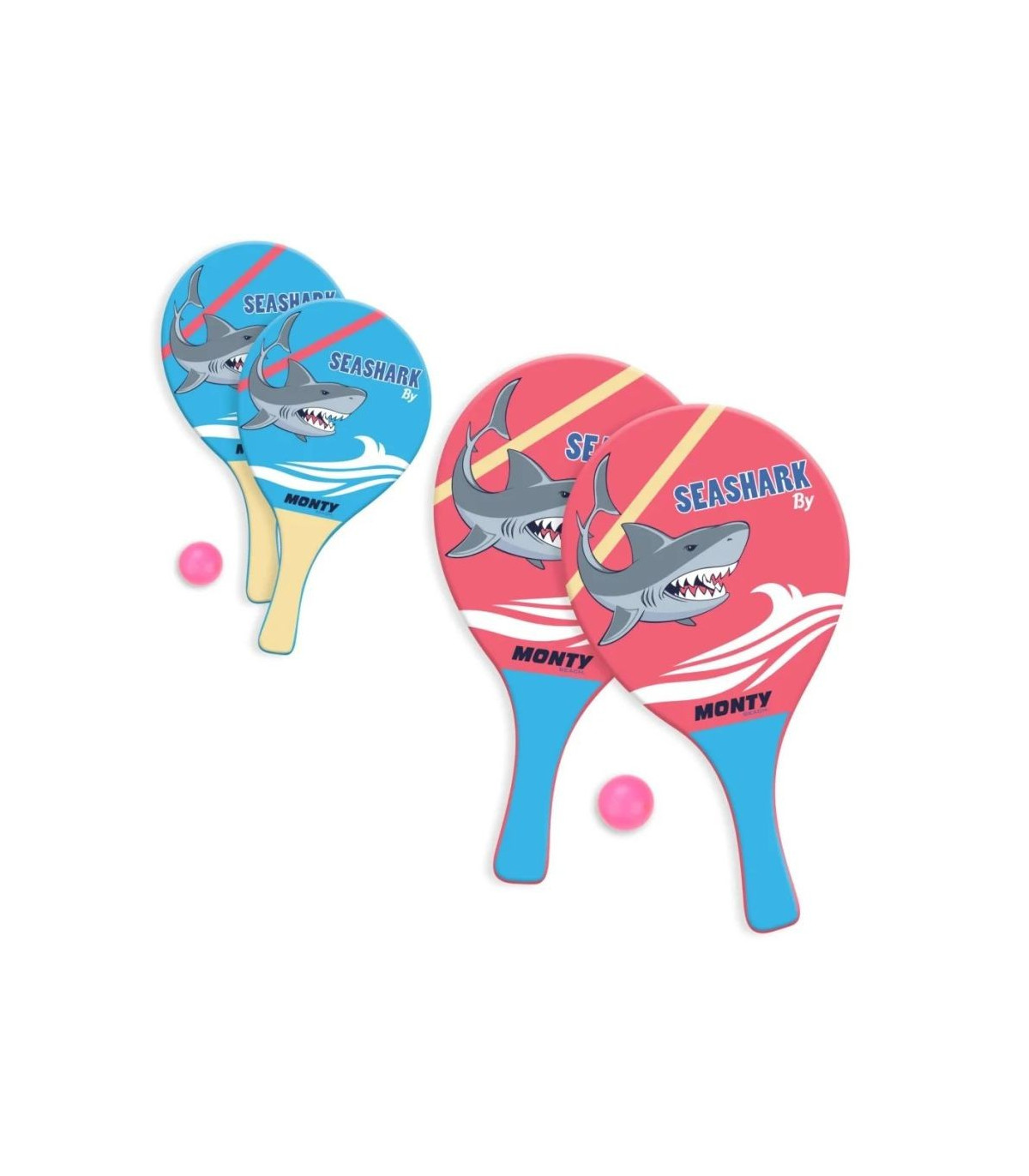 Palas Y Pelota Madera Shark 31X27X0,07  Surtido A Elegir 1