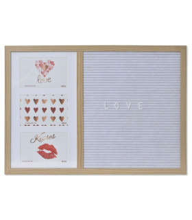 Panel Multi Fotos Mdf 52,5X2X37,5Cm Pizarra