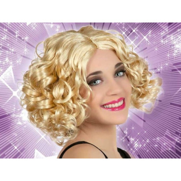 Peluca Rizada Rubia 30Cm(3)