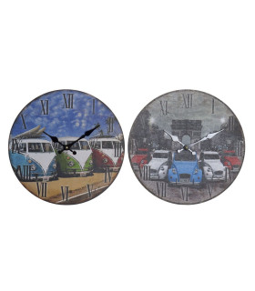 Reloj Pared Coches 33,5X3X33,5Cm  Surtido A Elegir 1