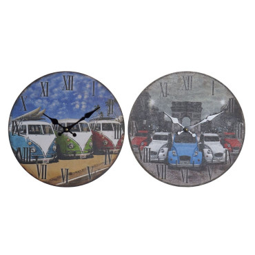 Reloj Pared Coches 33,5X3X33,5Cm  Surtido A Elegir 1