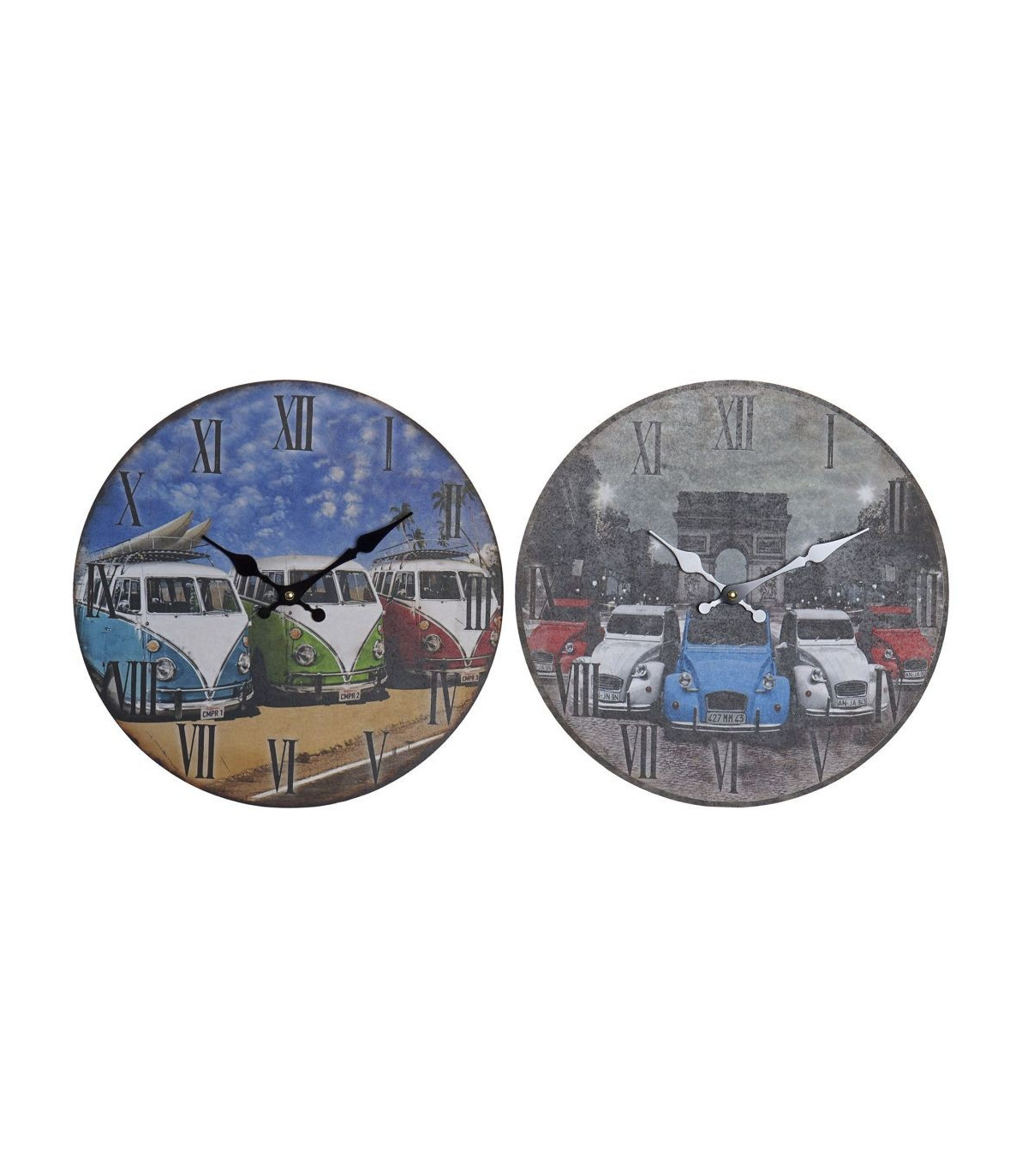 Reloj Pared Coches 33,5X3X33,5Cm  Surtido A Elegir 1