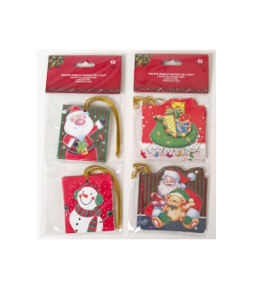 Tarjetas Regalo Navidad 6,5X5,5Cm X8  Surtido A Elegir 1