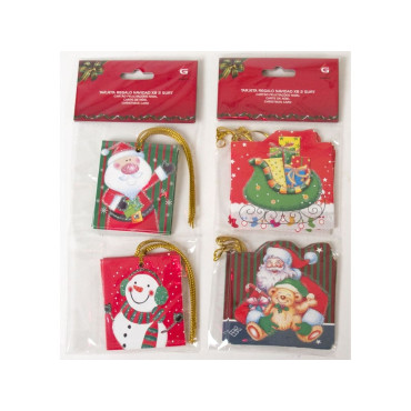Tarjetas Regalo Navidad 6,5X5,5Cm X8  Surtido A Elegir 1