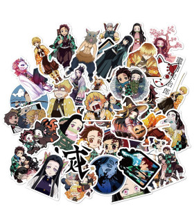 50 pegatinas Kimetsu No Yaiba Demon Slayer
