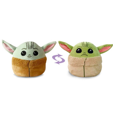 Peluche reversible baby yoda the mandalorian star wars