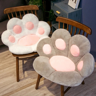 Cojín decorativo huella o pata de gato gamer kawaii