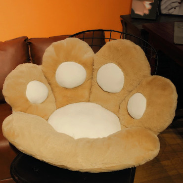 Cojín decorativo huella o pata de gato gamer kawaii