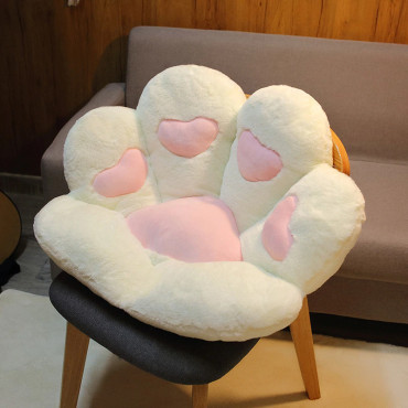 Cojín decorativo huella o pata de gato gamer kawaii