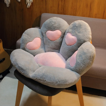 Cojín decorativo huella o pata de gato gamer kawaii