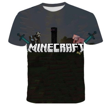 Nuevos diseños de camisetas  de Minecraft con impresión 3d