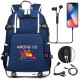 Mochila among us con espacio para cargar con USB