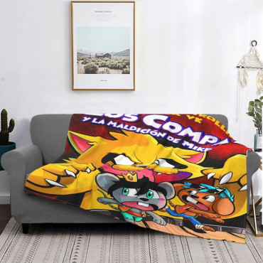 MINECRAFT   Manta para sofa Mikecrack y los compas Manta para sofa Mikecrack y los compas