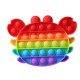 Pop it de varias formas multicolor arcoiris