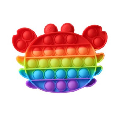 Pop it de varias formas multicolor arcoiris