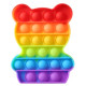 Pop it de varias formas multicolor arcoiris