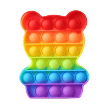 Pop it de varias formas multicolor arcoiris