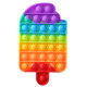 Pop it de varias formas multicolor arcoiris