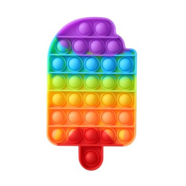Pop it de varias formas multicolor arcoiris