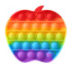 Pop it de varias formas multicolor arcoiris