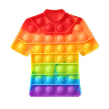 Pop it de varias formas multicolor arcoiris