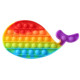 Pop it de varias formas multicolor arcoiris