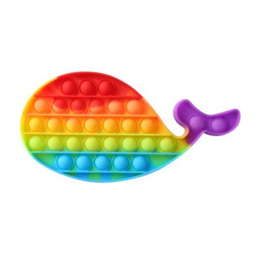 Pop it de varias formas multicolor arcoiris