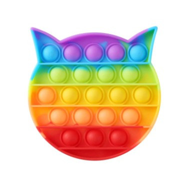 Pop it de varias formas multicolor arcoiris