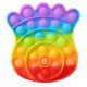 Pop it de varias formas multicolor arcoiris