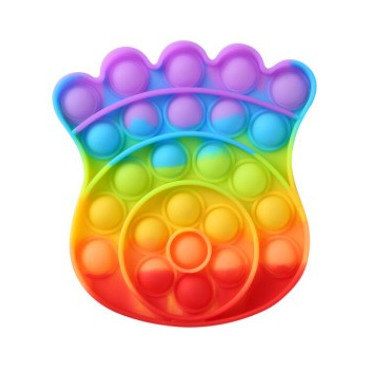 Pop it de varias formas multicolor arcoiris