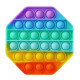 Pop it de varias formas multicolor arcoiris