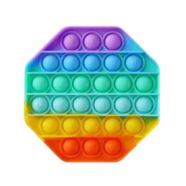 Pop it de varias formas multicolor arcoiris