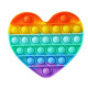 Pop it de varias formas multicolor arcoiris