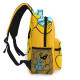 MOCHILAS   Mochila amarilla Mikecrack con diamante Mochila amarilla Mikecrack con diamante