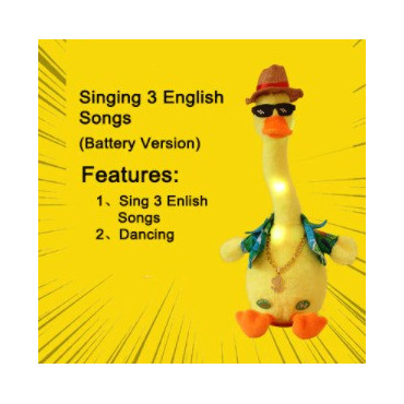 Peluche musical con movimiento bailarín cáctus y pato