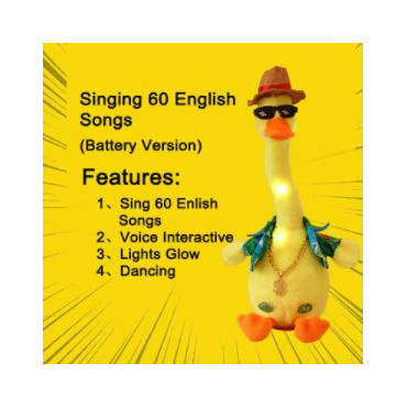 Peluche musical con movimiento bailarín cáctus y pato