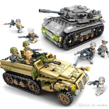 Lote 1061Pcs de bloques de contrucciós tipo lego de guerra soldados