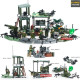 Lote 5 estructuras  bloques de construcción tipo lego para base militar soldados