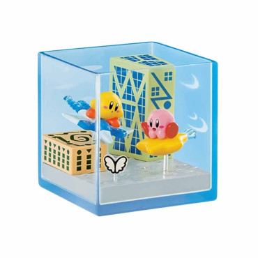Figuras Kirby con vitrina plástico
