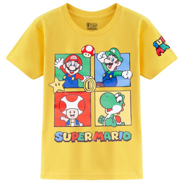 Camiseta manga corta super mario bros