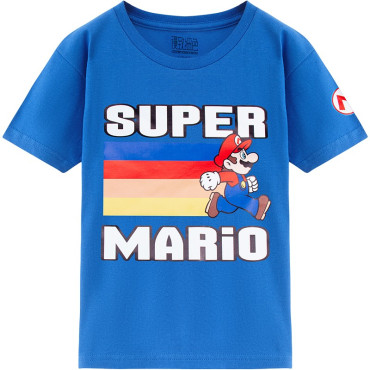 Camiseta manga corta super mario bros