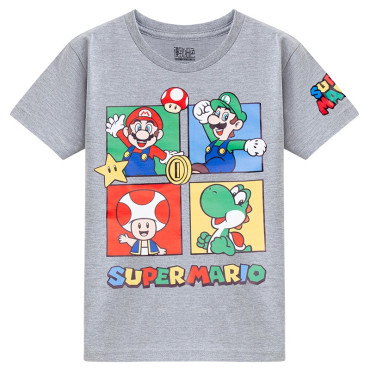 Camiseta manga corta super mario bros