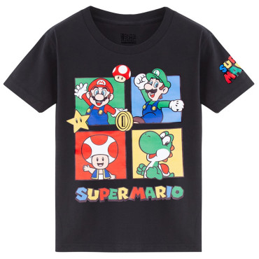 Camiseta manga corta super mario bros
